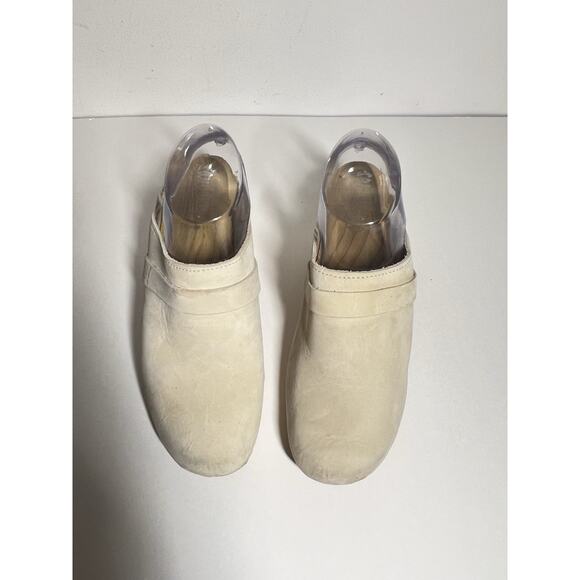 Sandgrens EUC Sand Nubuck Light Base Maya 3" Heel Clog Mule Shoe 40 EU 9-9.5 US - Picture 6 of 10